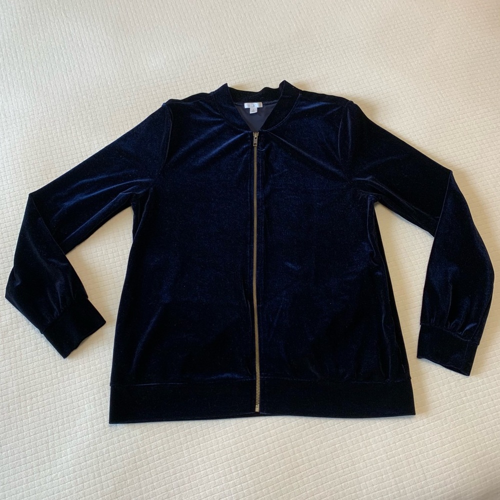 BP midnight blue velour jacket - Picture 10 of 10